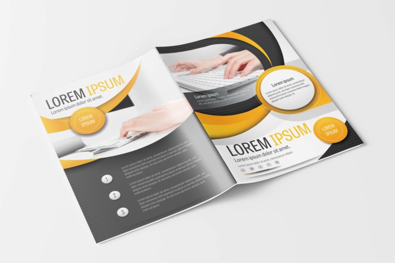 Free Yellow and Gray Business Brochure