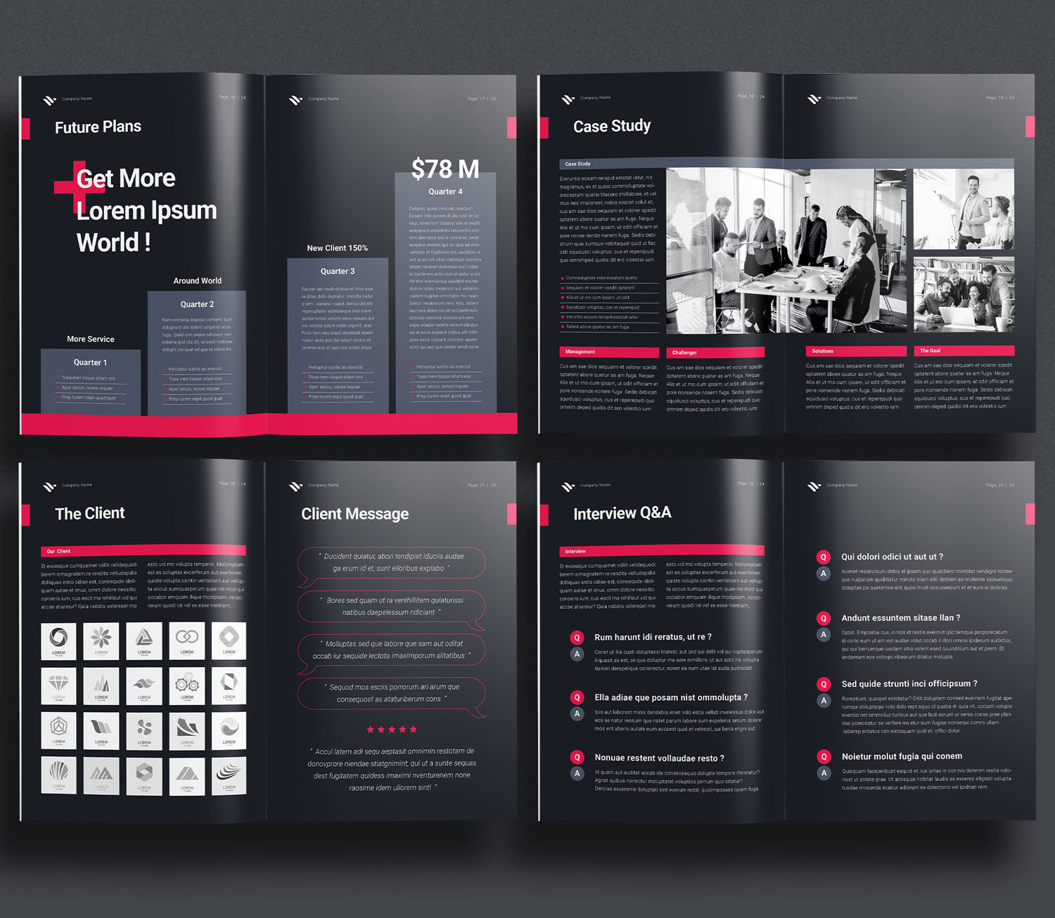 Company Profile Template Free Unsell Design Blog H ng