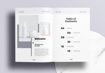 Free InDesign Minimal Portfolio Layout Templates