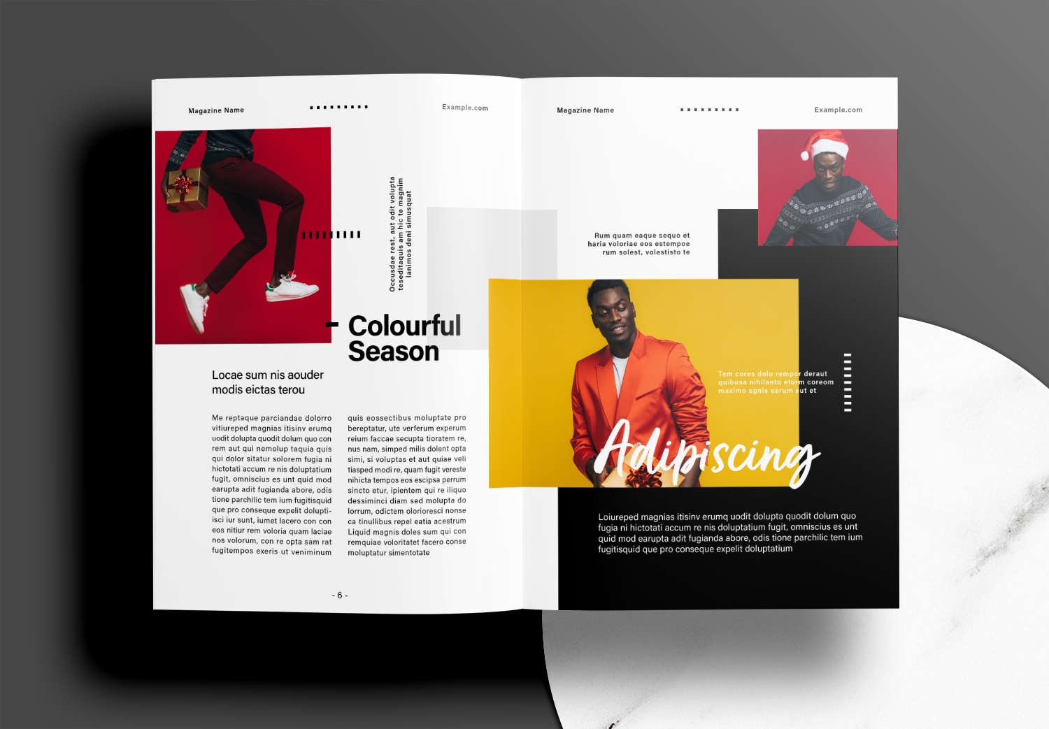 indesign magazine template layout