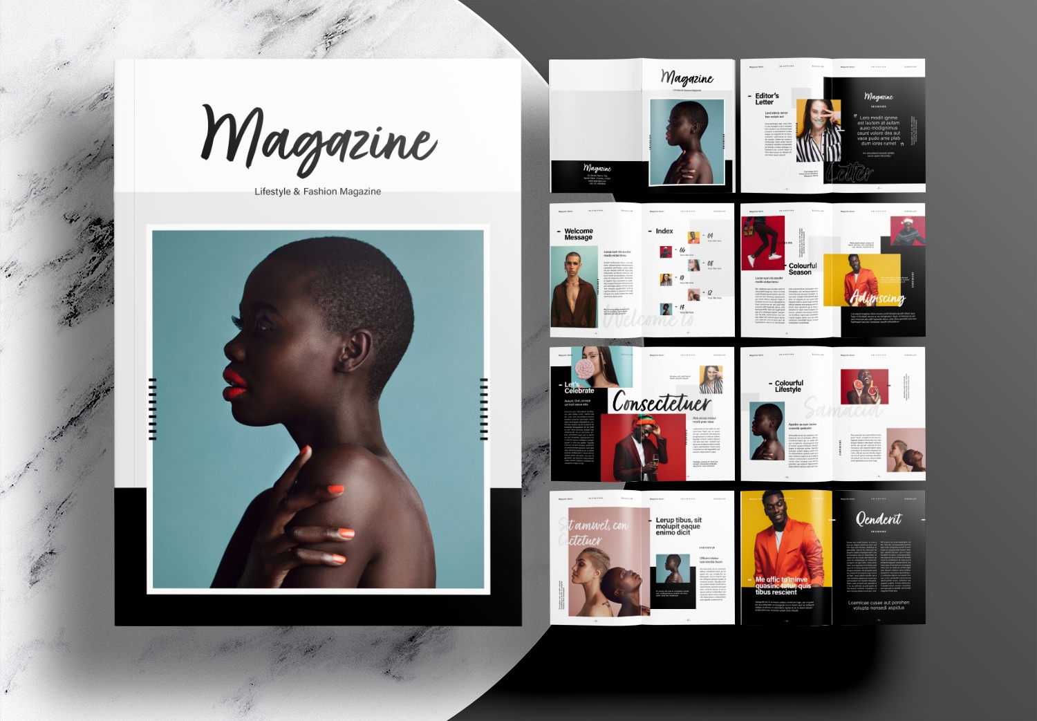 Indesign Magazine Template Layout