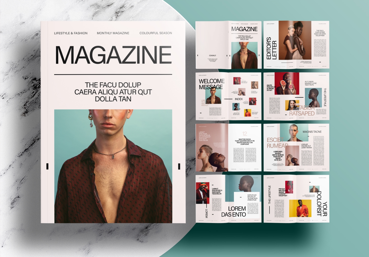 magazine template indesign free download