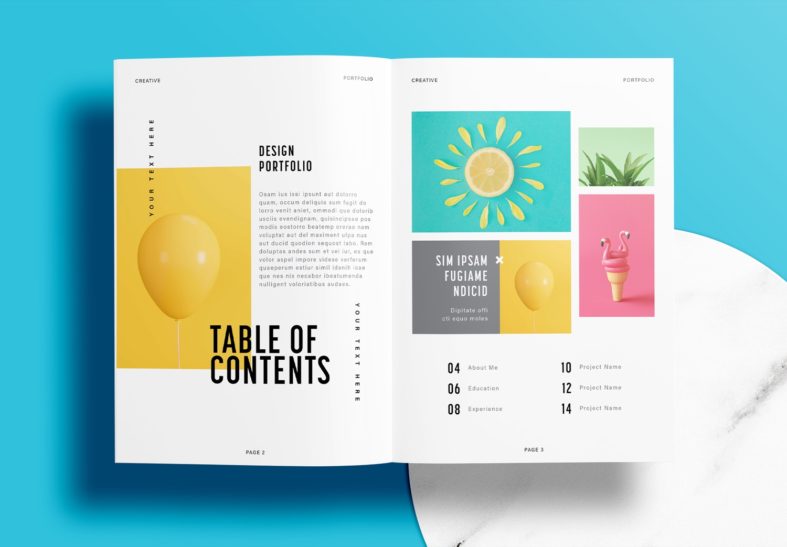 Free InDesign Portfolio Layout Templates