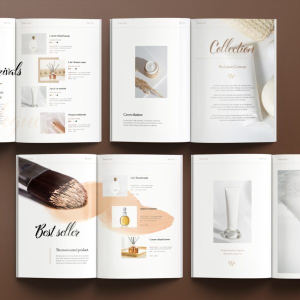 Free Product Catalog Layout Template