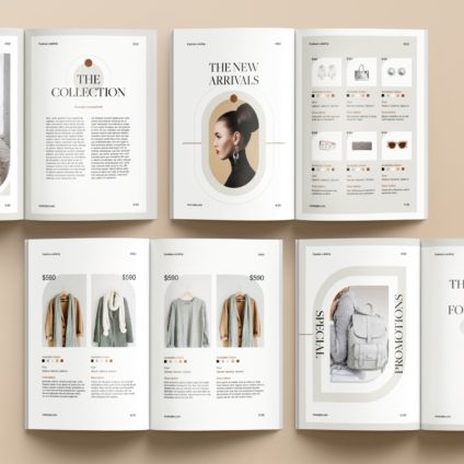 Free InDesign Modern Fashion Catalog Layout Template