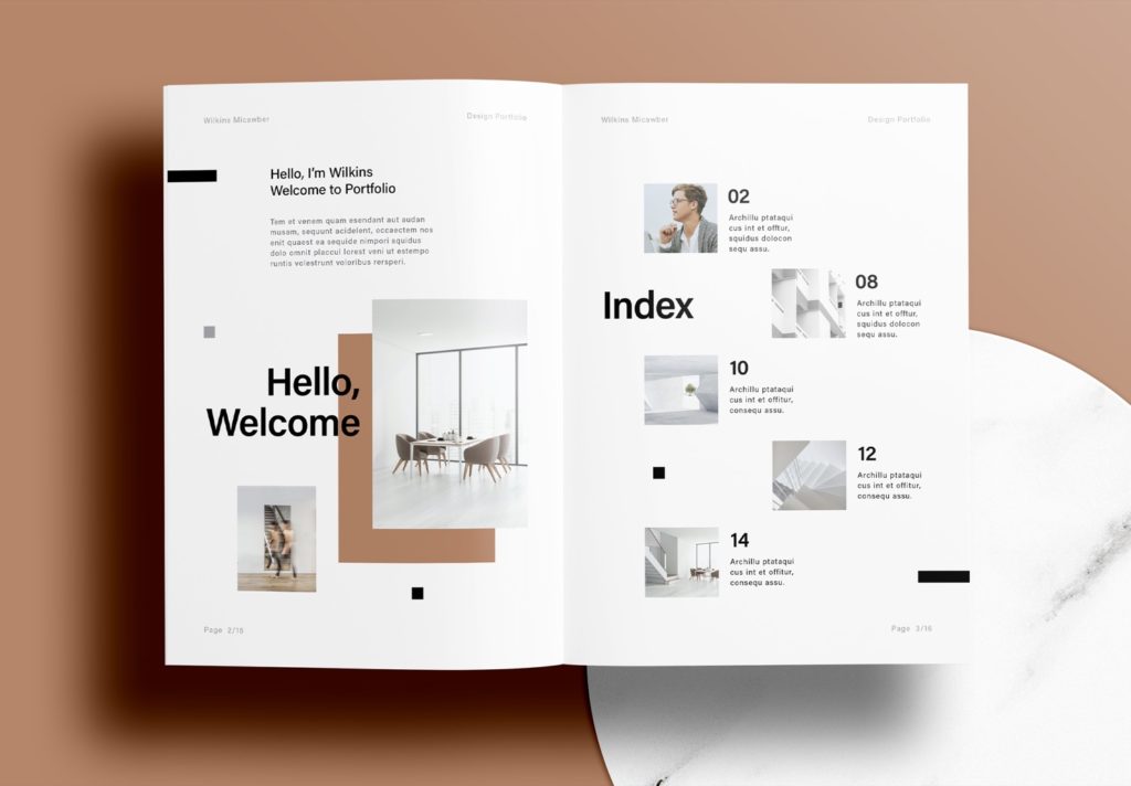 Free InDesign Interior Portfolio Layout Template