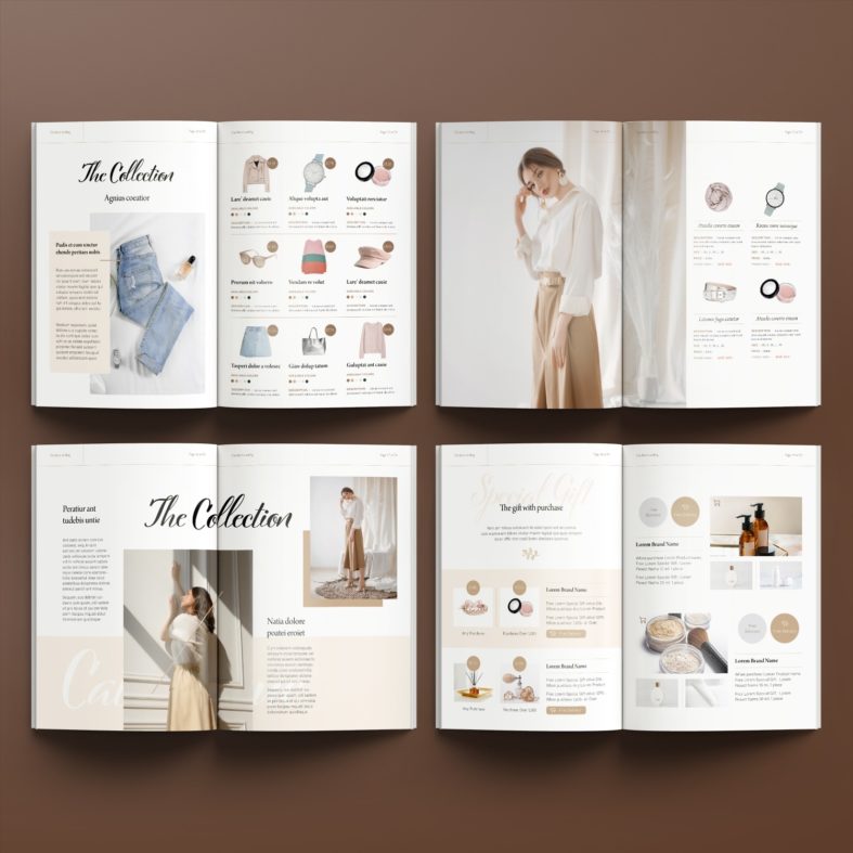 Free Product Catalog Layout Template