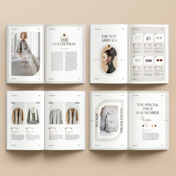 Free InDesign Modern Fashion Catalog Layout Template