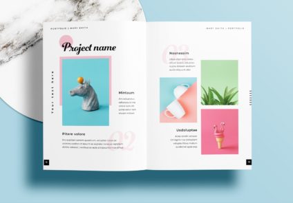 Free InDesign Minimal Portfolio Layout Template