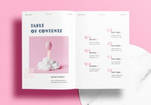 Free InDesign Pink Portfolio Layout Templates