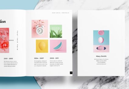 Free InDesign Minimal Portfolio Layout Template