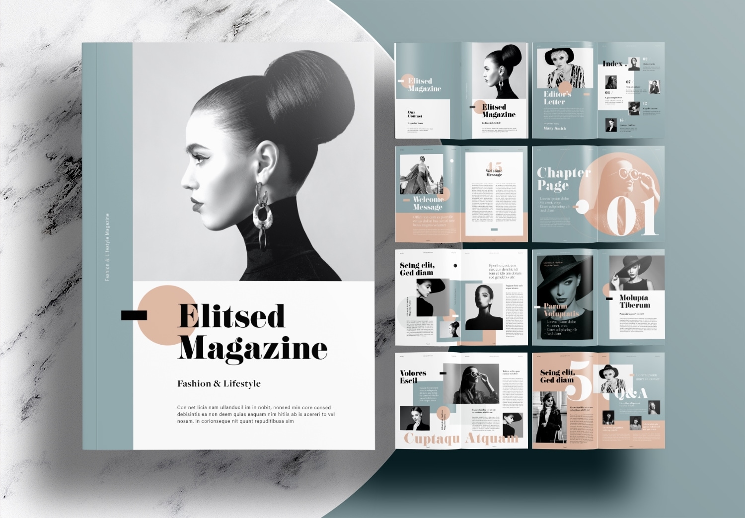 Free InDesign Magazine Template Unsell.Design InDesign
