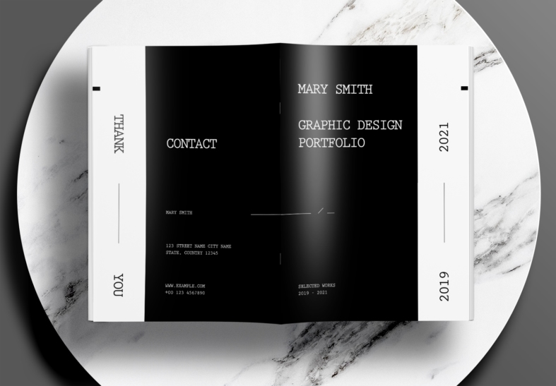 Free Graphic Design Portfolio Layout InDesign Template