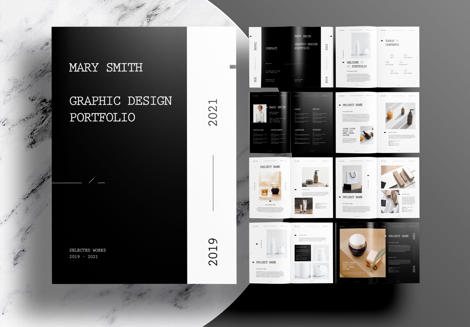 portfolio design for graphic designer