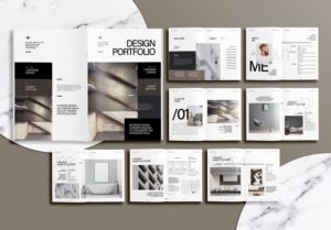 Modern Interior Design Portfolio Free InDesign Template