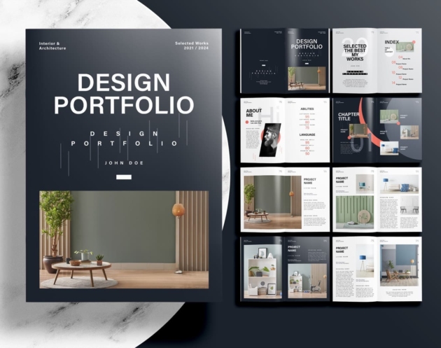 Free Design Portfolio Layout InDesign Template